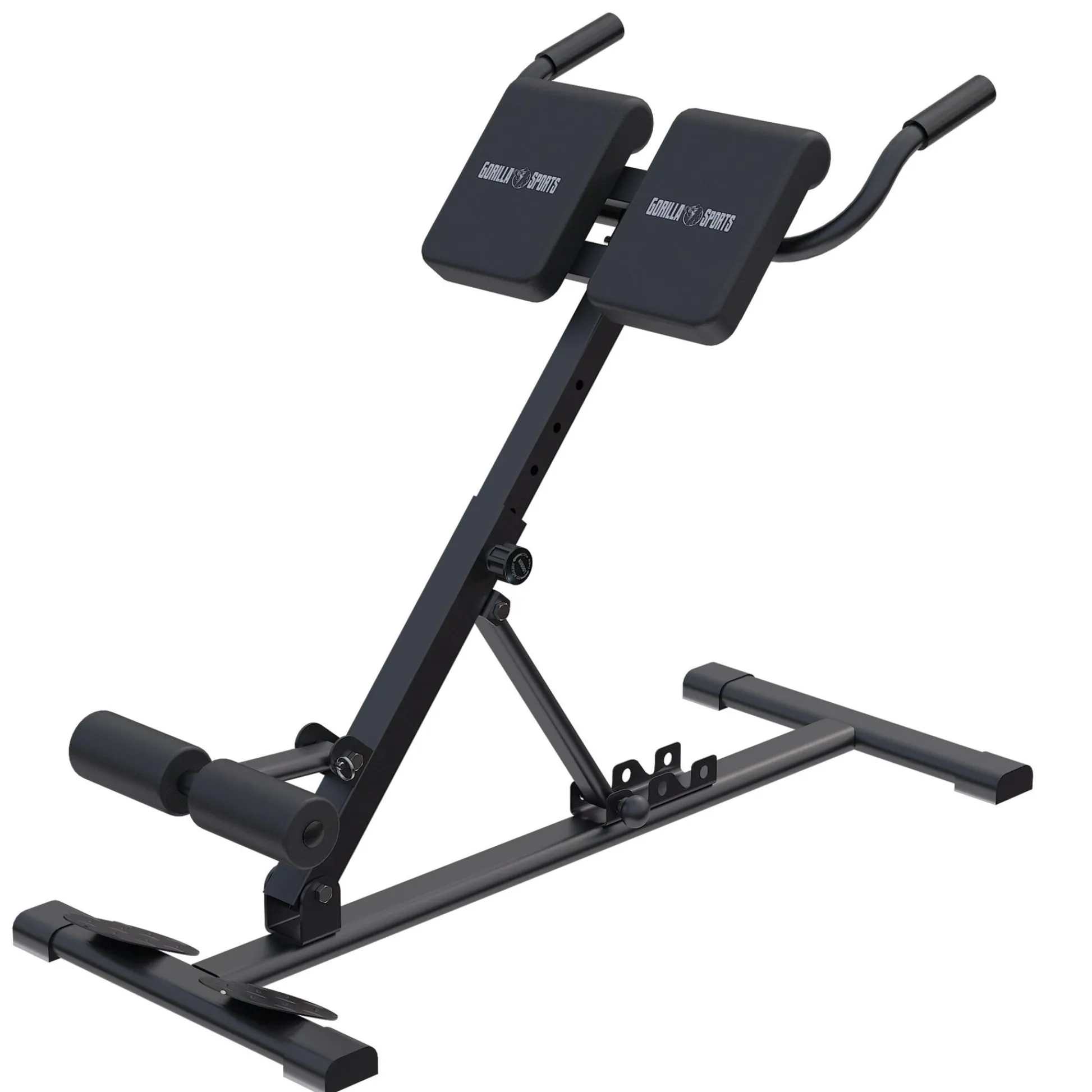 Gorilla Sports Hyperextension klappbar und verstellbar Schwarz New