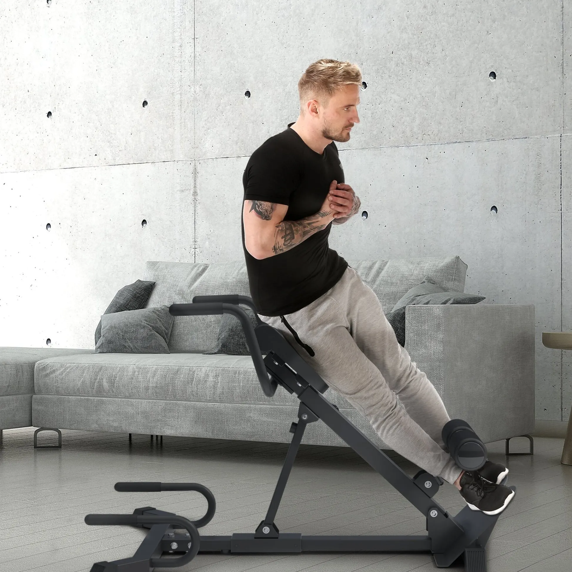MAXXUS Hyperextension PRO klappbar Schwarz Discount