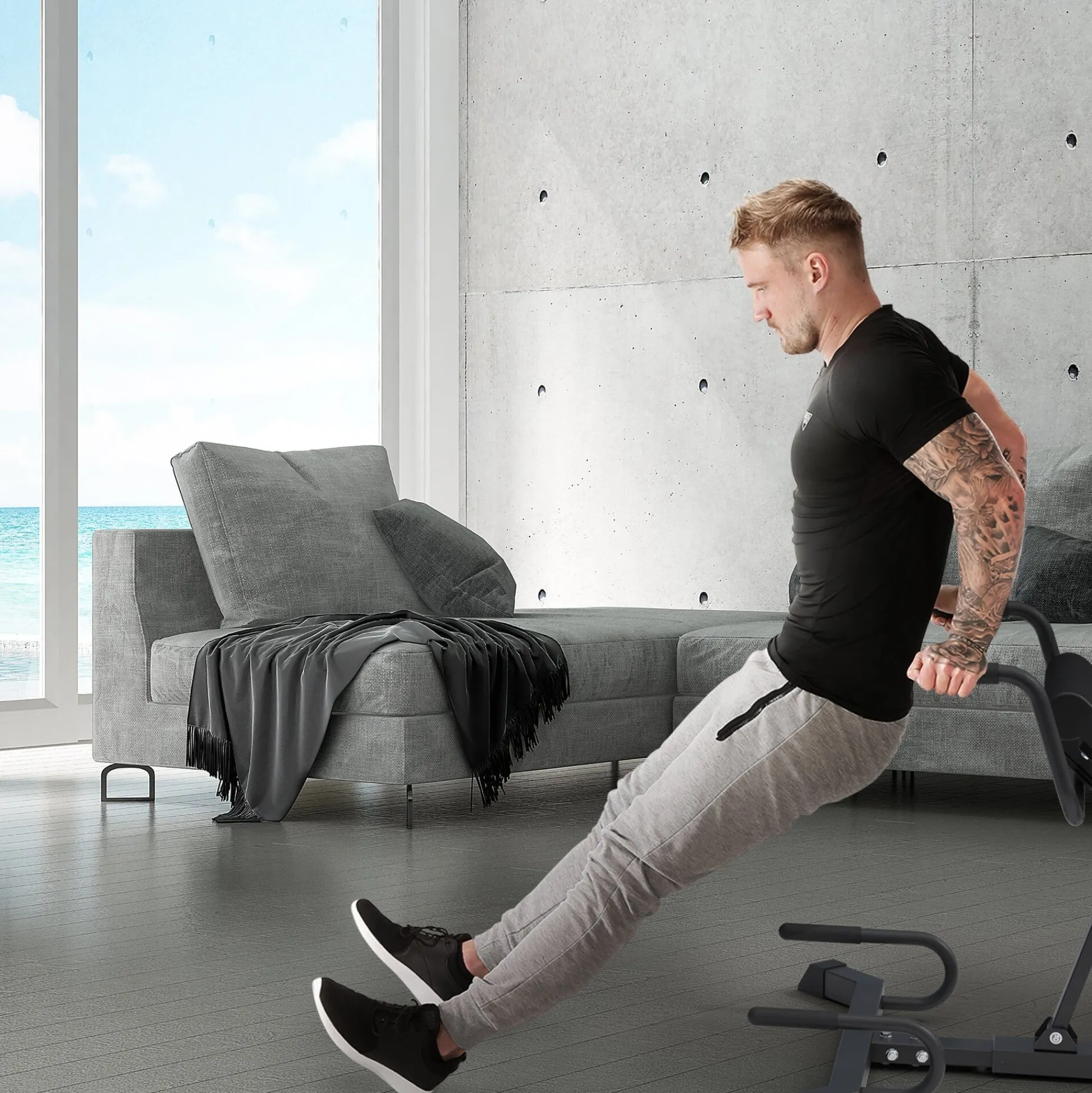 MAXXUS Hyperextension PRO klappbar Schwarz Discount