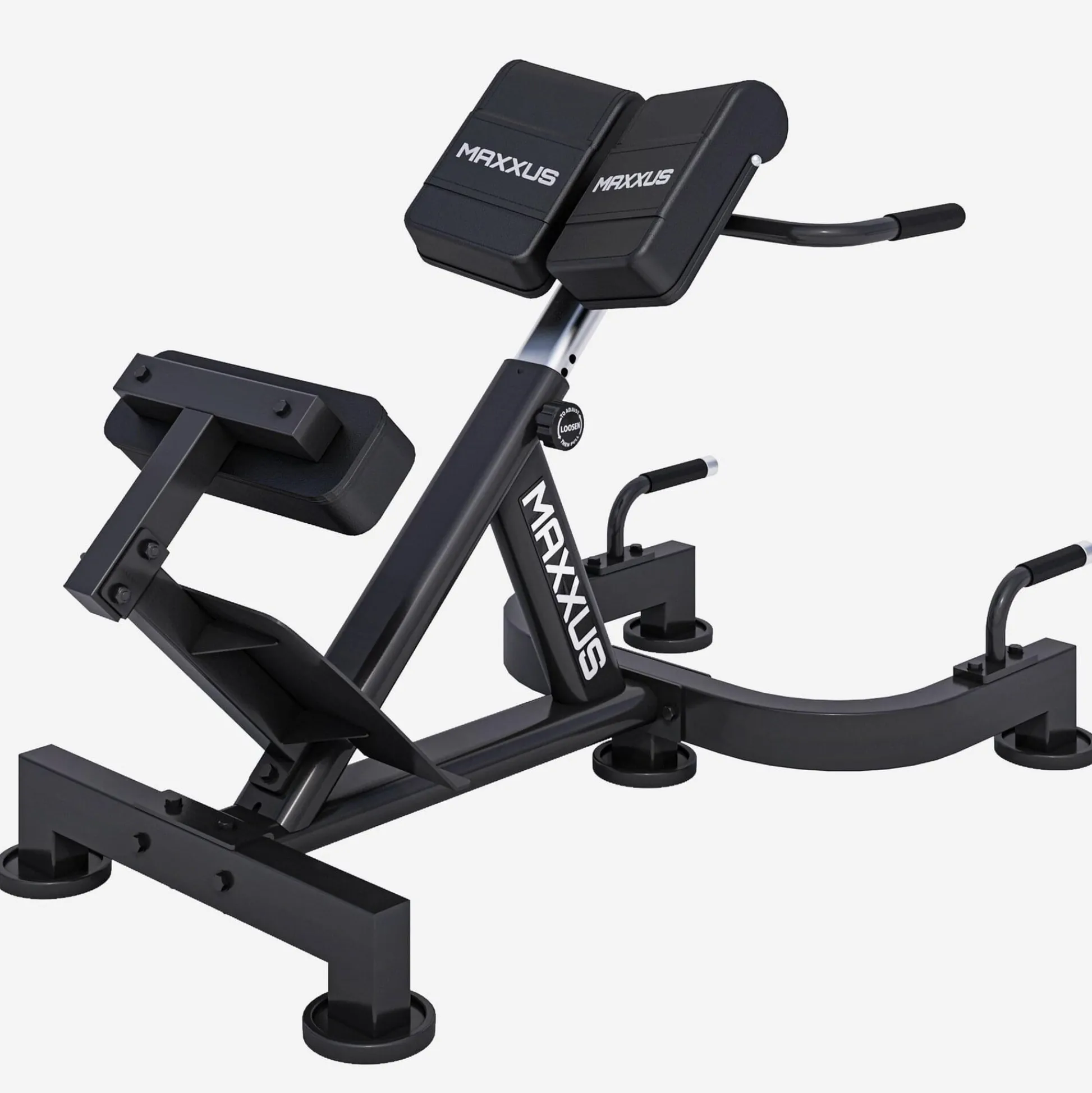 MAXXUS Hyperextension Rückentrainer PRO Schwarz / Blau Discount