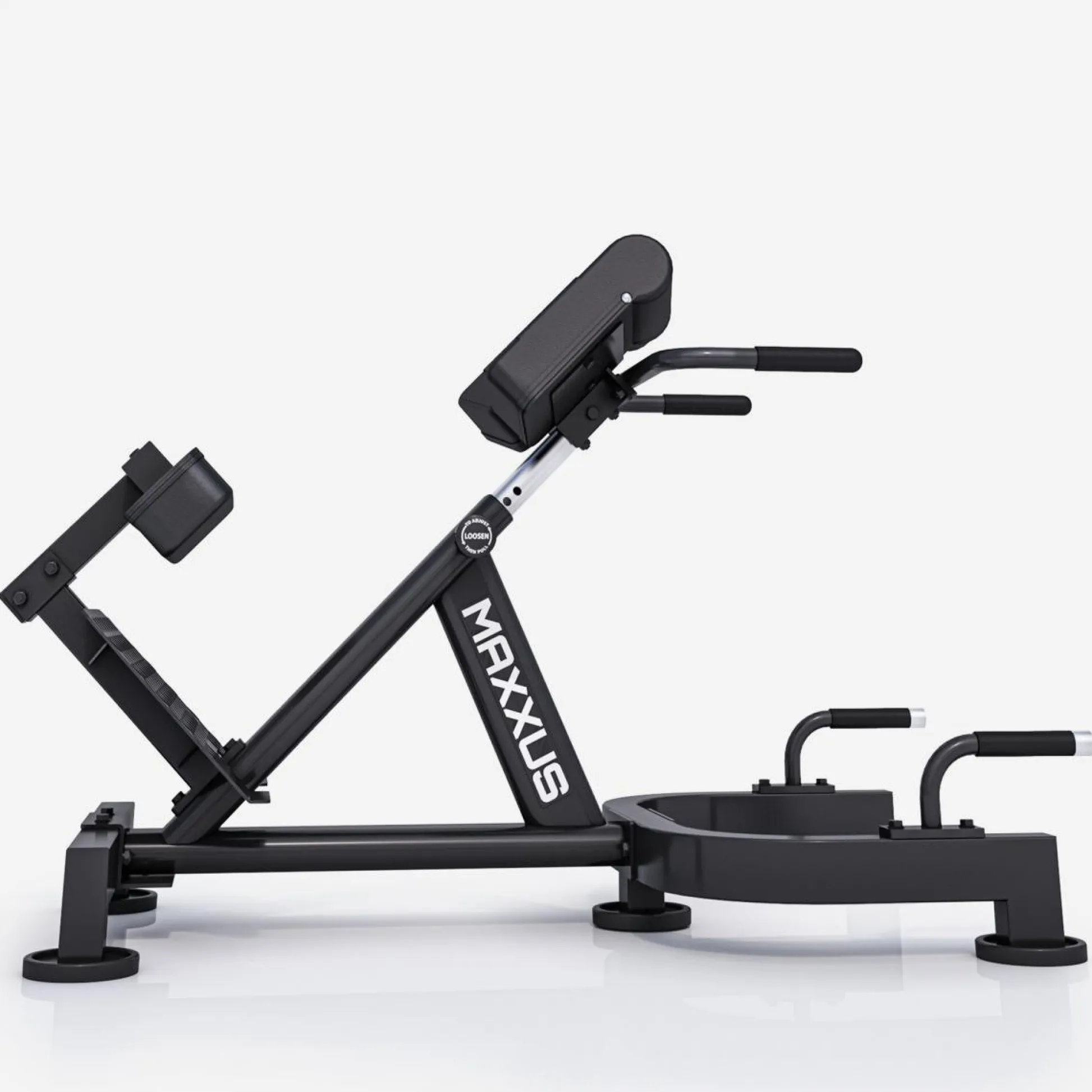 MAXXUS Hyperextension Rückentrainer PRO Schwarz / Blau Discount