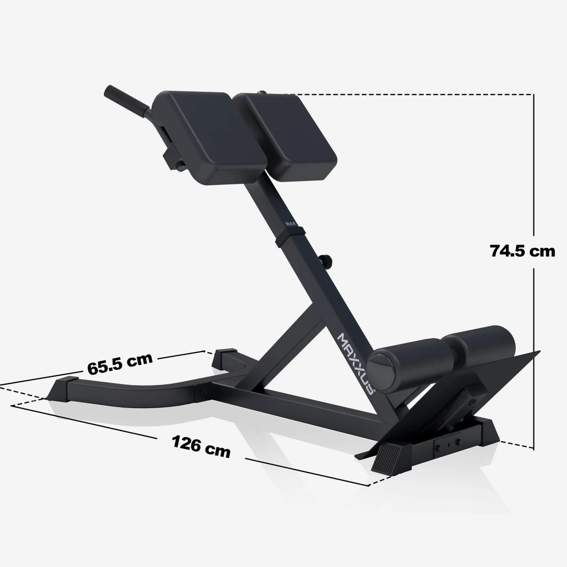 MAXXUS Hyperextension Rückentrainer Schwarz Sale