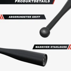 Gorilla Sports Indian Clubbell aus Stahl 2 - 20 kg Schwarz Online