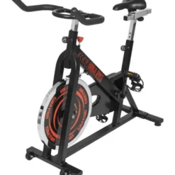 Gorilla Sports Indoor Cycling Heimtrainer Fahrrad Schwarz / Rot Sale