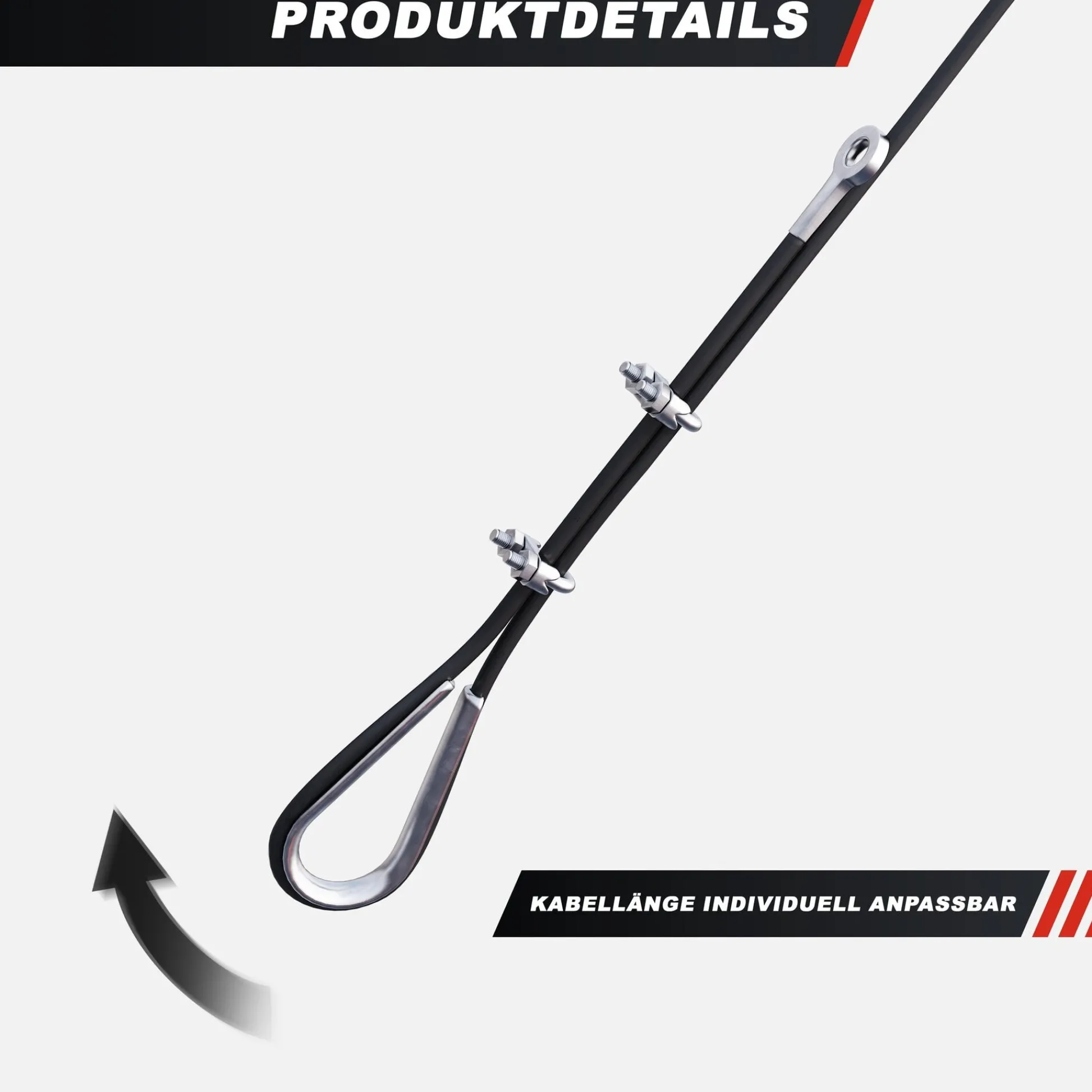 Gorilla Sports Kabelzug Schwarz Discount