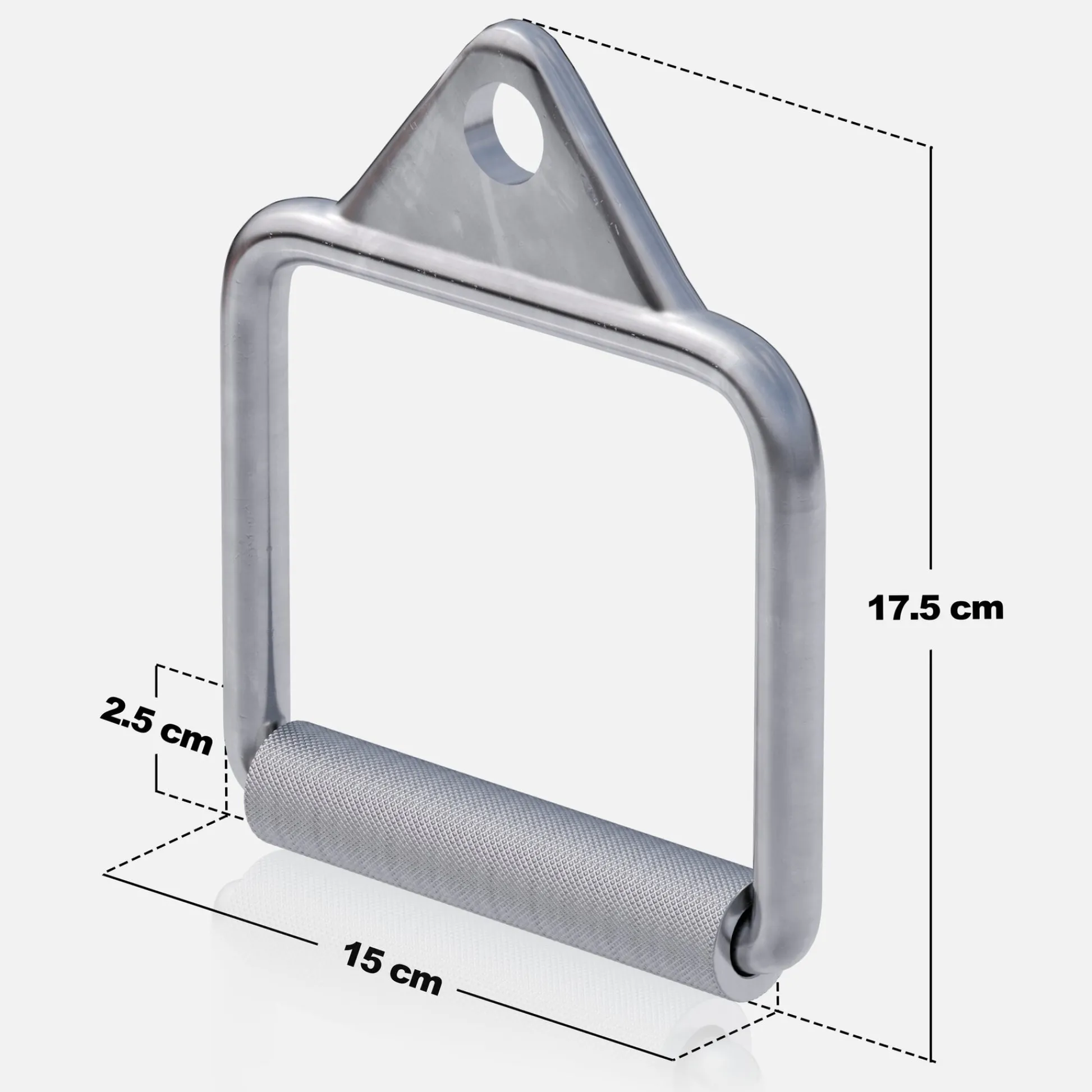 Gorilla Sports Kabelzug Griff Einhand drehbar lang Silber Online