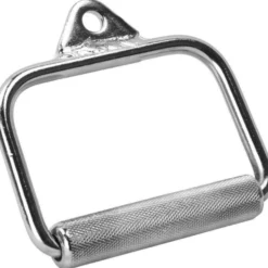 Gorilla Sports Kabelzug Griffset mit Einhandgriff, Rudergriff, Trizeps- und Bizepsgriff Silber Clearance
