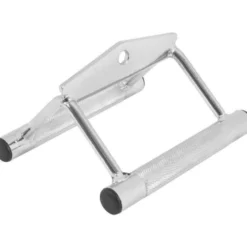 Gorilla Sports Kabelzug Griffset mit Einhandgriff, Rudergriff, Trizeps- und Bizepsgriff Silber Clearance