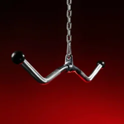 Gorilla Sports Kabelzug Griffset mit Trizeps-, SZ-Curl- und Rudergriff Silber Sale