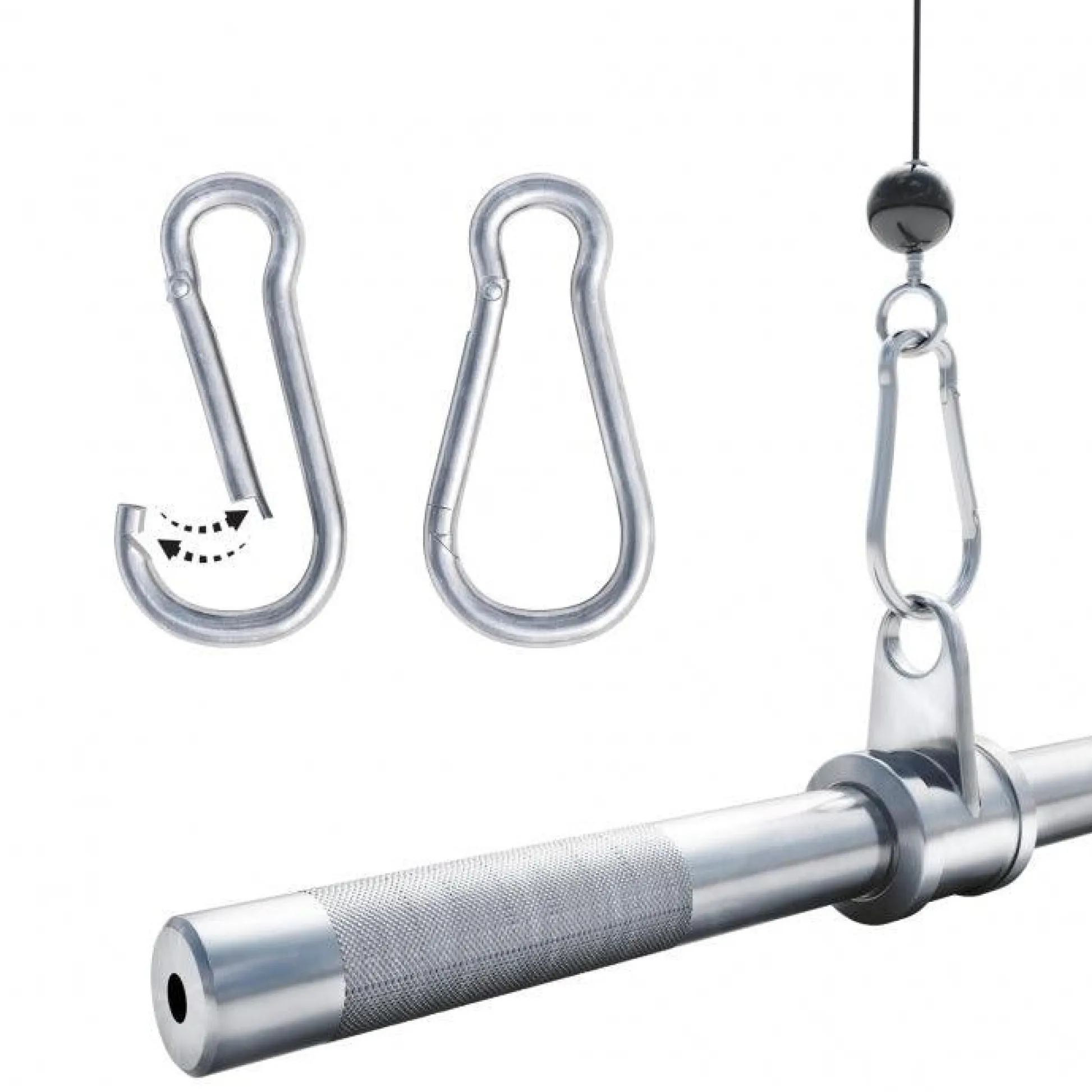 Gorilla Sports Karabiner 7 mm im 5er Set Silber Best