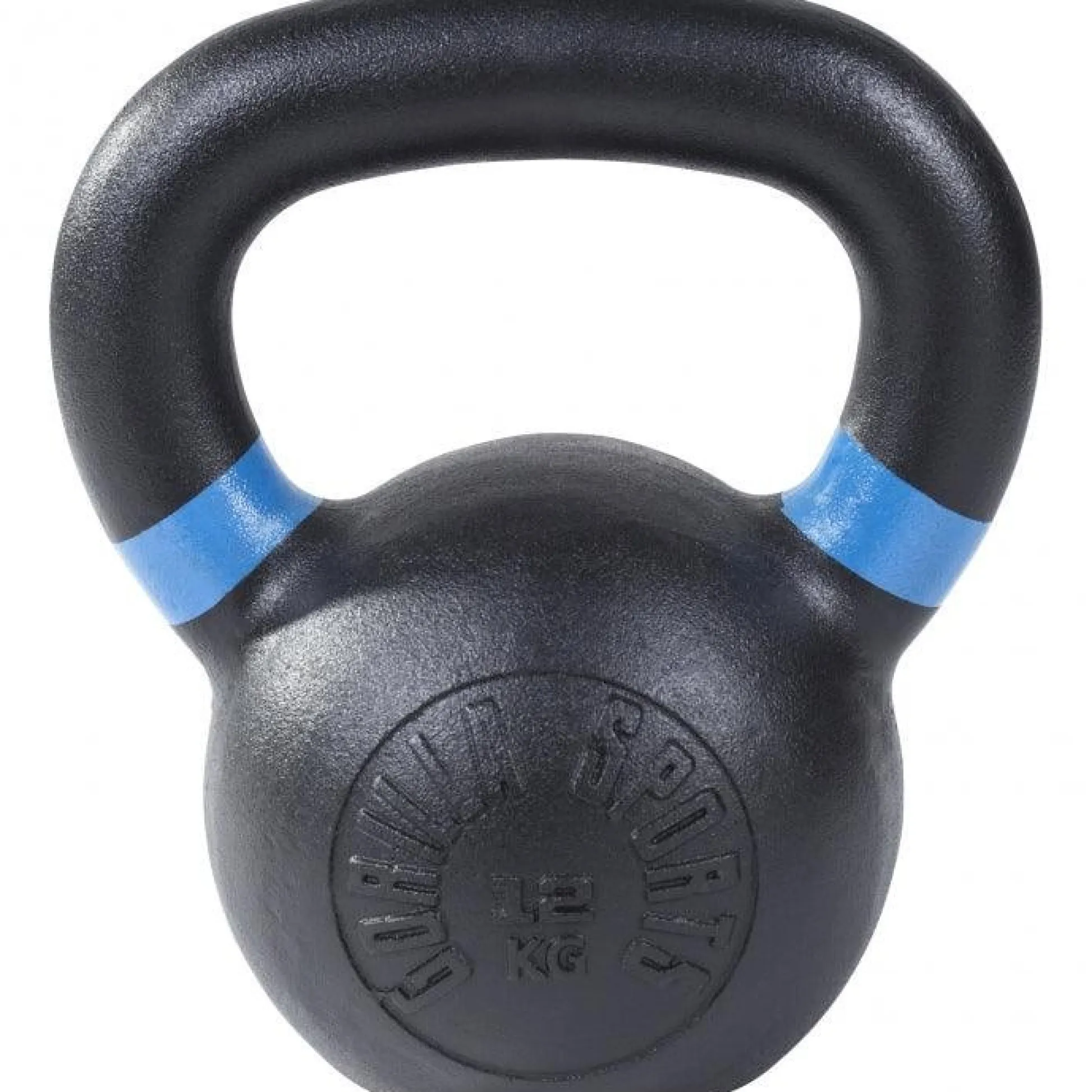 Gorilla Sports Kettlebell aus Gusseisen mit Farbmarkierung 4 - 32 kg Schwarz / Blau Best
