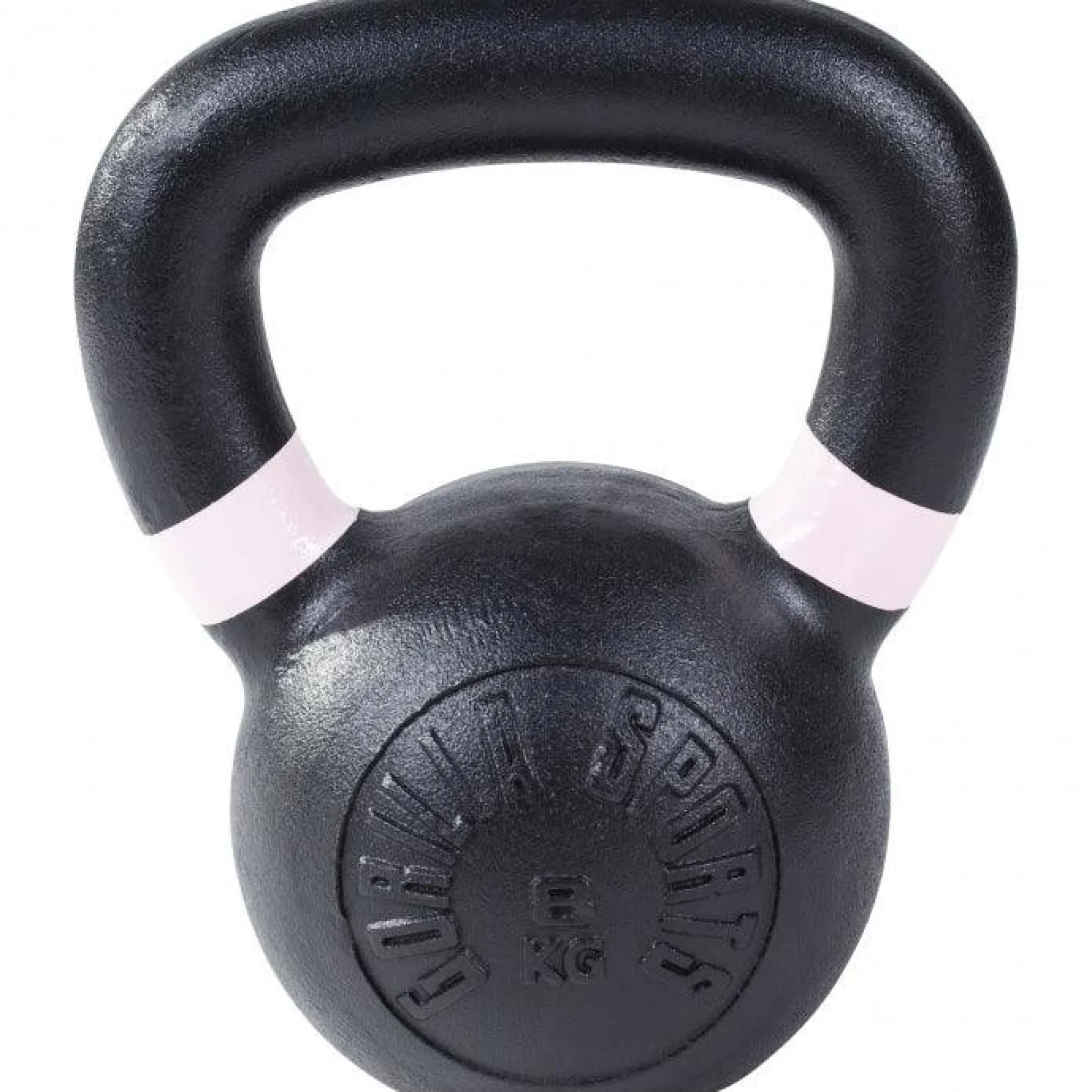 Gorilla Sports Kettlebell aus Gusseisen mit Farbmarkierung 4 - 32 kg Schwarz / Pink New