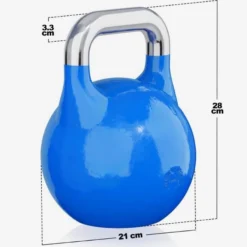 Gorilla Sports Kettlebell Competition 8 - 36 kg Blau / Gelb