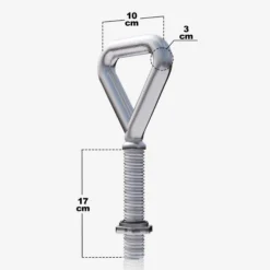 Gorilla Sports Kettlebell Griff Chrom verstellbar 3,3 kg Silber Hot