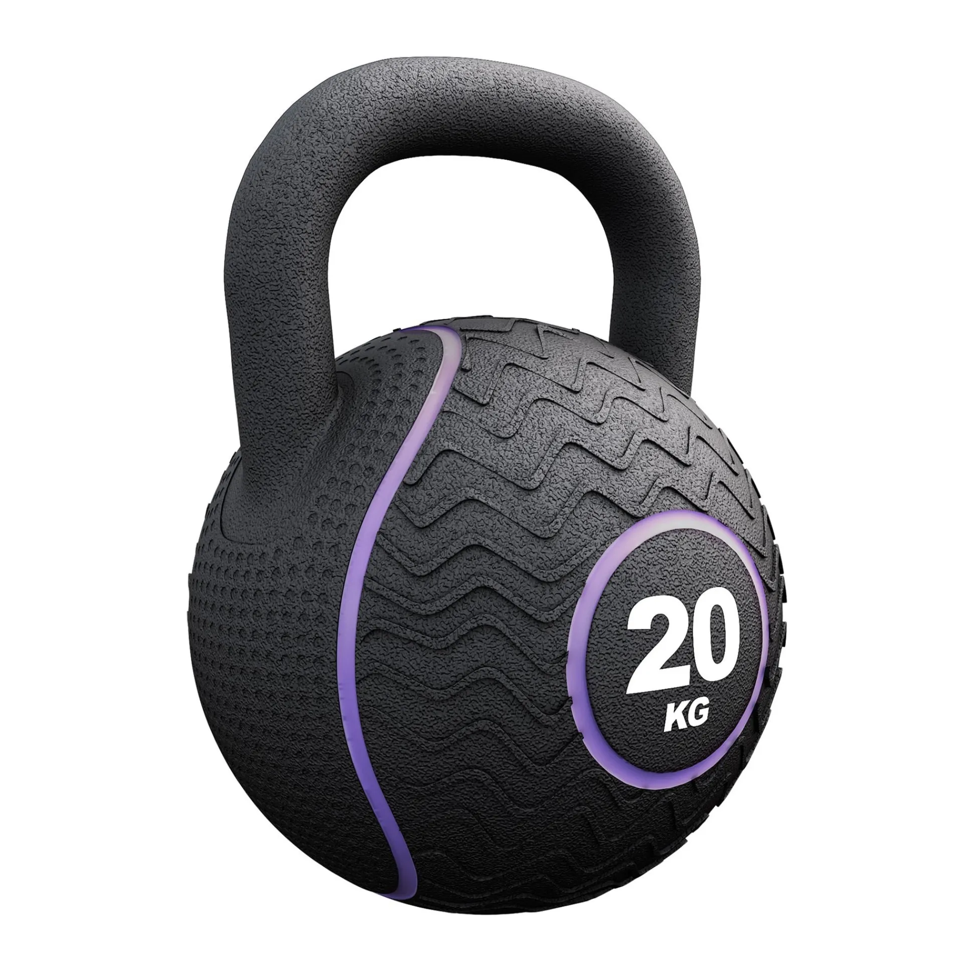 Gorilla Sports Kettlebell Gummi 4 kg – 20 kg Schwarz/Gelb Sale