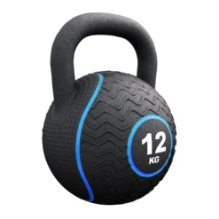 Gorilla Sports Kettlebell Gummi 4 kg – 20 kg Schwarz/Weiss Outlet
