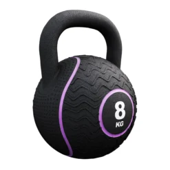 Gorilla Sports Kettlebell Gummi 4 kg – 20 kg Schwarz/Weiss Outlet