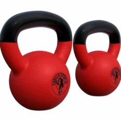 Gorilla Sports Kettlebell Gusseisen Neopren rot 2 - 32 kg Rot / Schwarz Hot