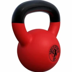 Gorilla Sports Kettlebell Gusseisen Neopren rot 2 - 32 kg Rot / Schwarz Discount