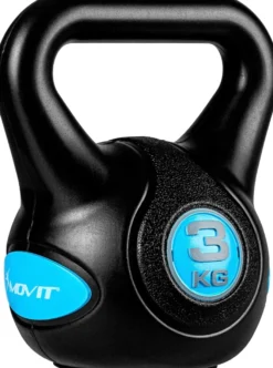 MOVIT Kettlebell Kunststoff grau 3 - 20 kg Schwarz Sale