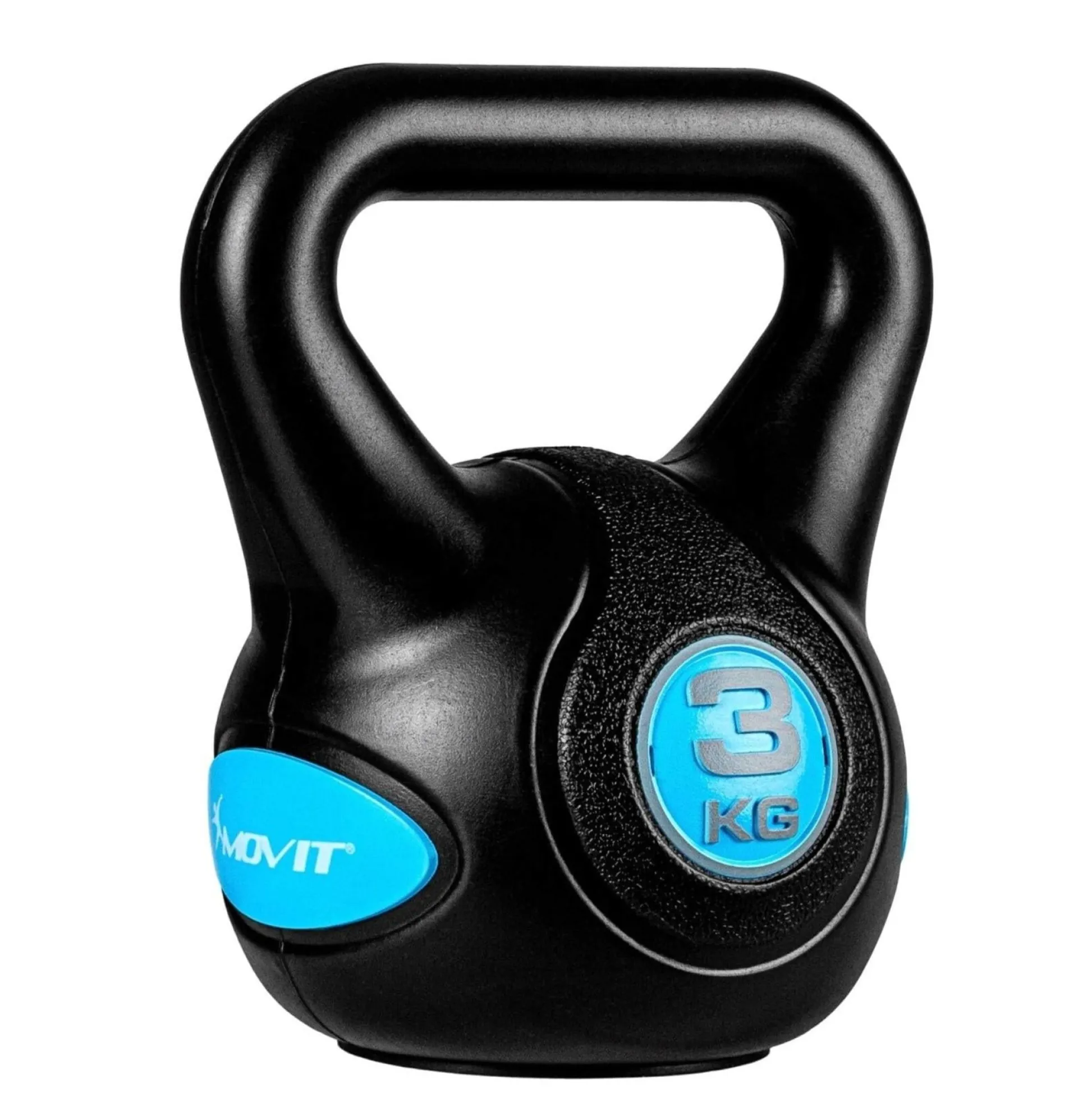 MOVIT Kettlebell Kunststoff grau 3 - 20 kg Schwarz Best