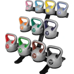 Gorilla Sports Kettlebell Kunststoff grau 2 - 20 kg Verschieden Best