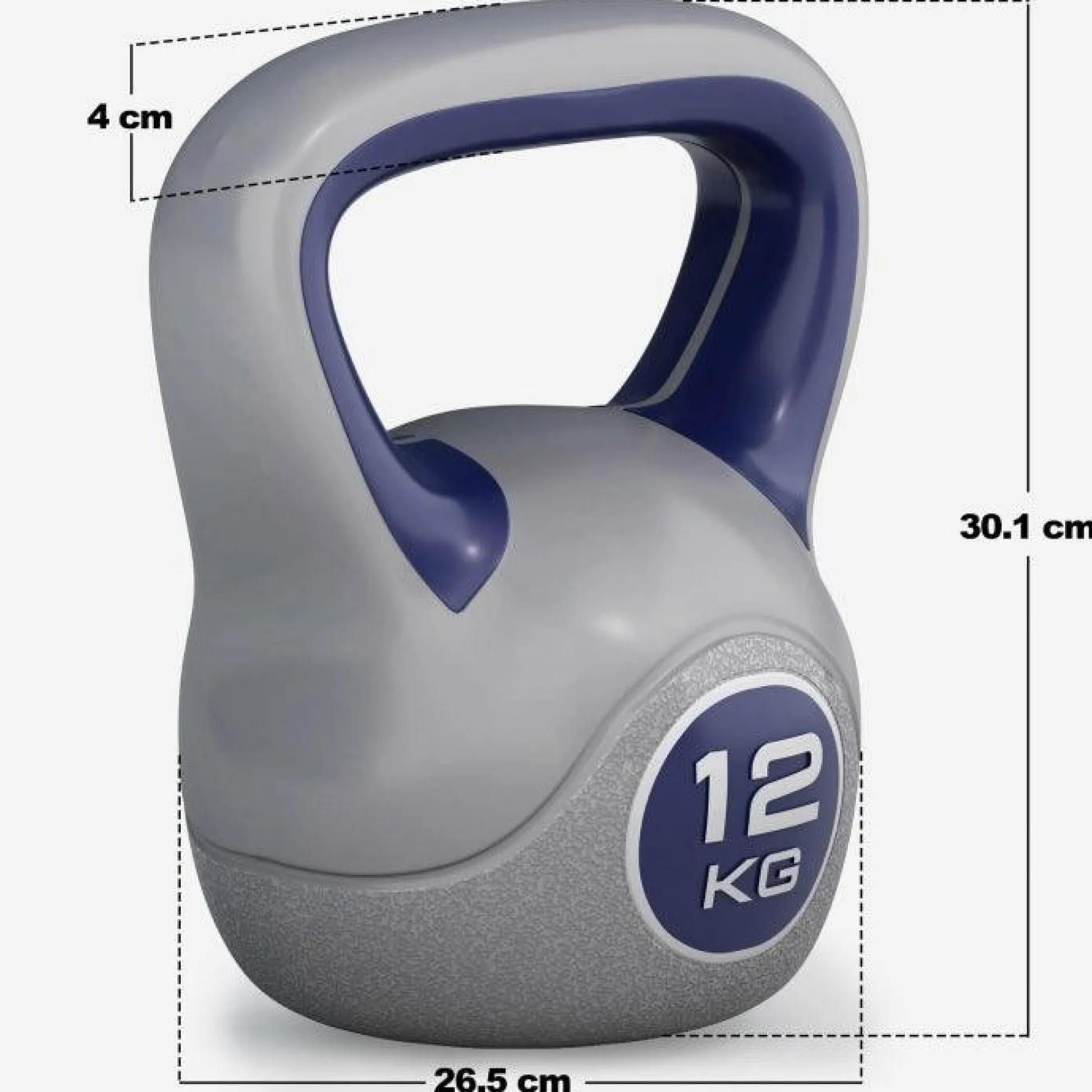 Gorilla Sports Kettlebell Kunststoff grau 2 - 20 kg Verschieden Online