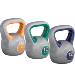 Gorilla Sports Kettlebell Kunststoff grau 2 - 20 kg Verschieden