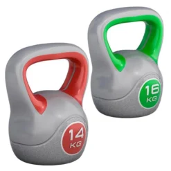 Gorilla Sports Kettlebell Kunststoff grau 2 - 20 kg Verschieden