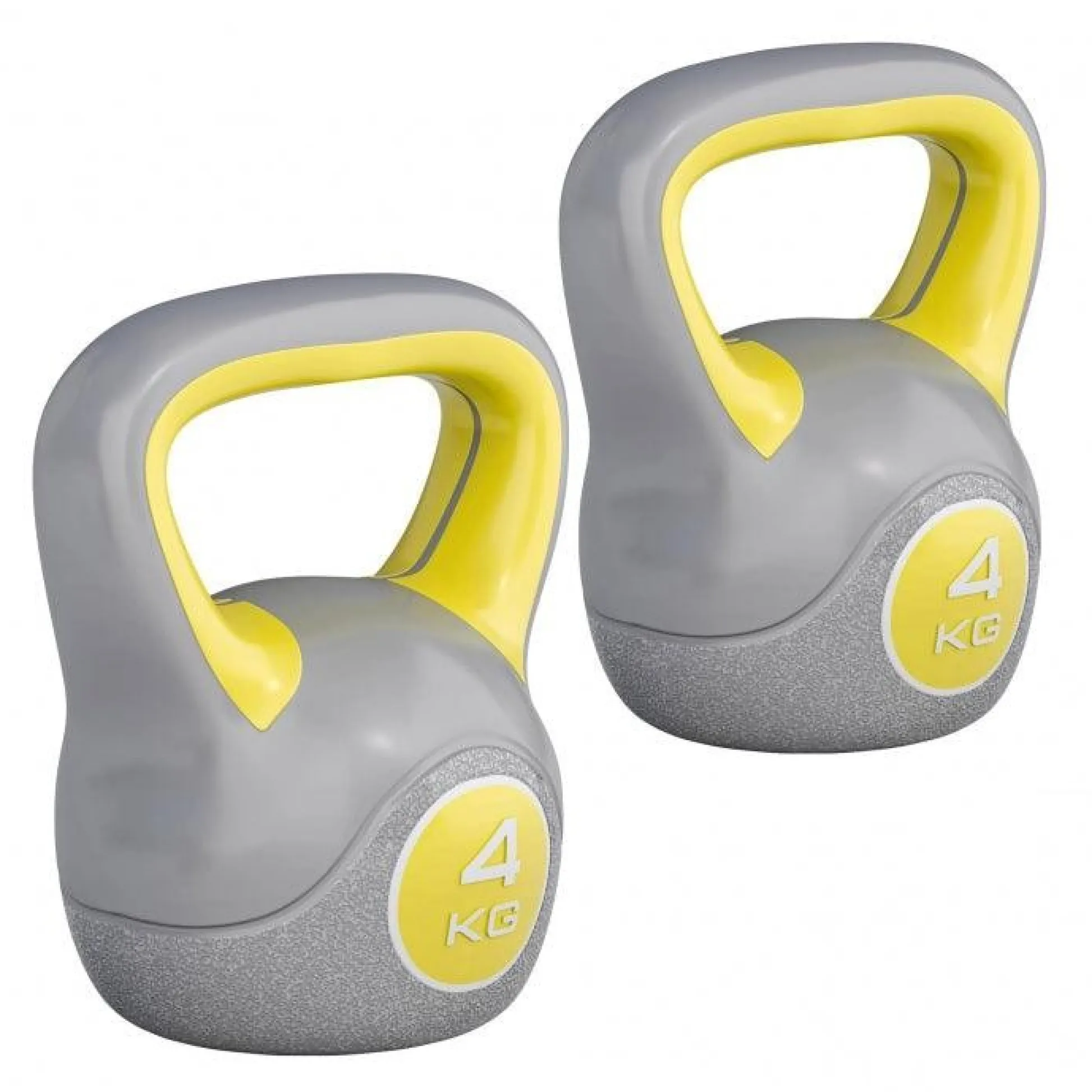 Gorilla Sports Kettlebell Kunststoff grau 2 - 20 kg Gelb Sale