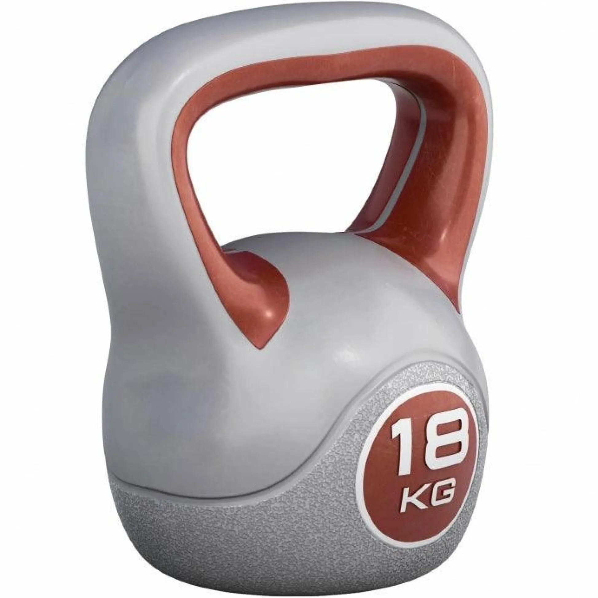 Gorilla Sports Kettlebell Kunststoff grau 2 - 20 kg Grau / Braun Outlet