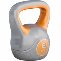 Gorilla Sports Kettlebell Kunststoff grau 2 - 20 kg Grau / Orange Best