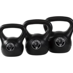 Gorilla Sports Kettlebell Kunststoff 2 - 20 kg Schwarz New