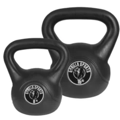 Gorilla Sports Kettlebell Kunststoff 2 - 20 kg Schwarz