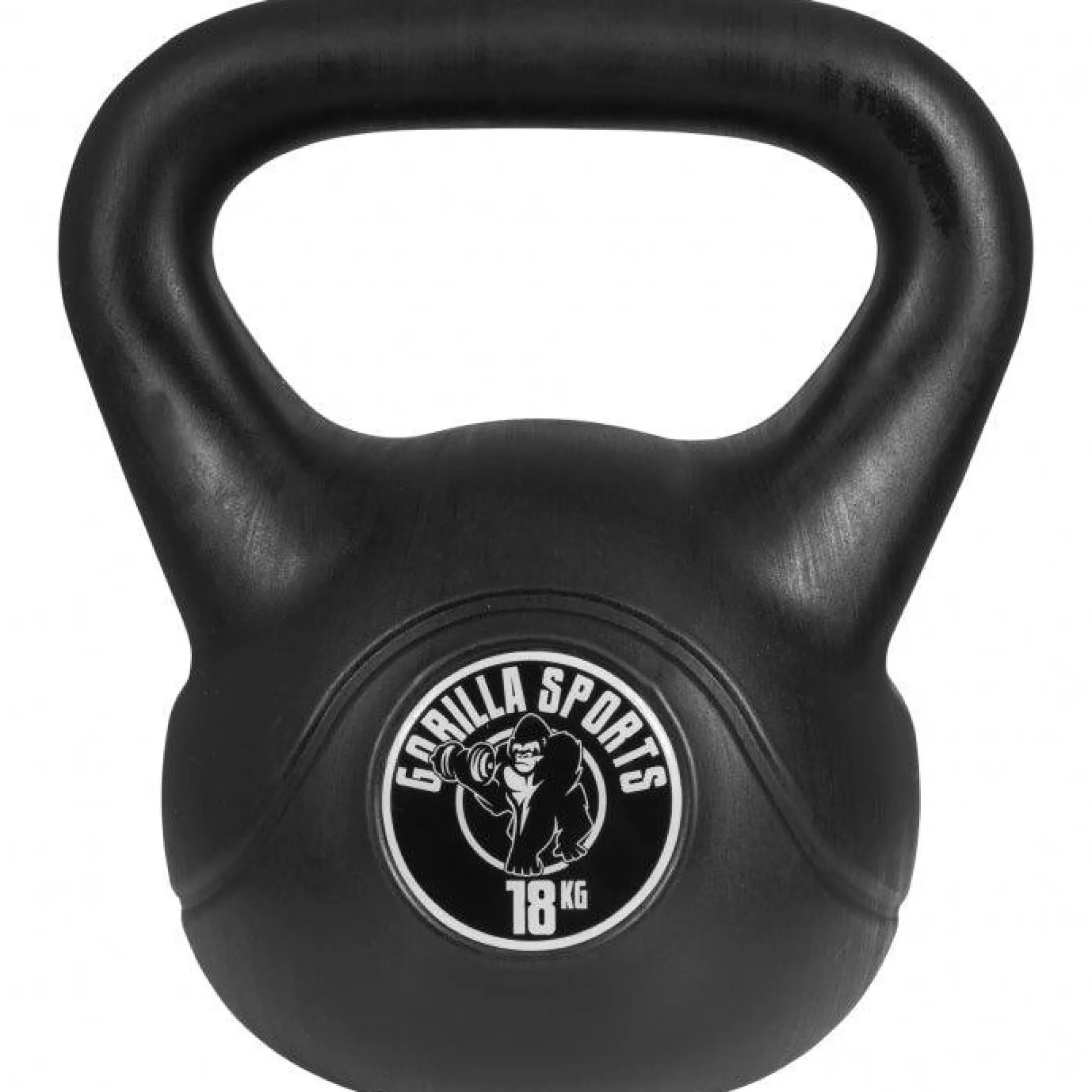 Gorilla Sports Kettlebell Kunststoff 2 - 20 kg Schwarz / Weiss New