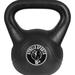 Gorilla Sports Kettlebell Kunststoff 2 - 20 kg Schwarz / Weiss Sale