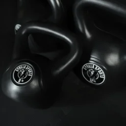 Gorilla Sports Kettlebell Kunststoff 2 - 20 kg Schwarz / Weiss New