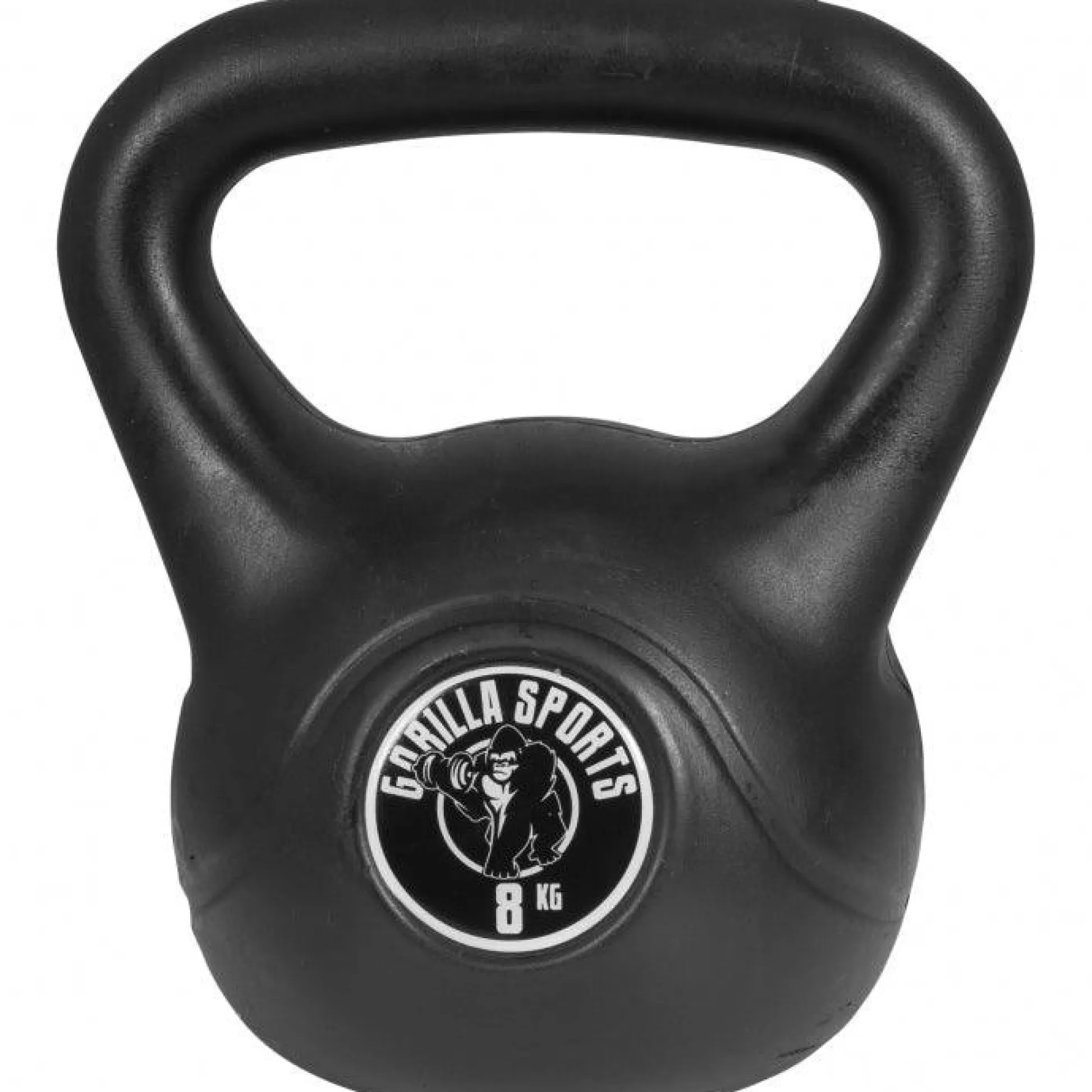Gorilla Sports Kettlebell Kunststoff 2 - 20 kg Schwarz / Weiss Hot