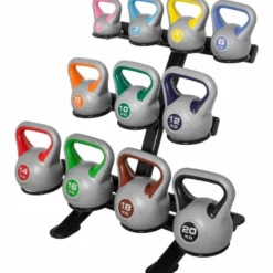 Gorilla Sports Kettlebell Ständer für 11 Kettlebells Schwarz Online