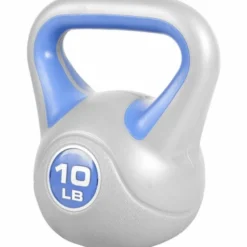 Gorilla Sports Kettlebell Stylish - 5 - 45 Pfund, Zement, Kunststoffabdeckung Grau / Lila Outlet