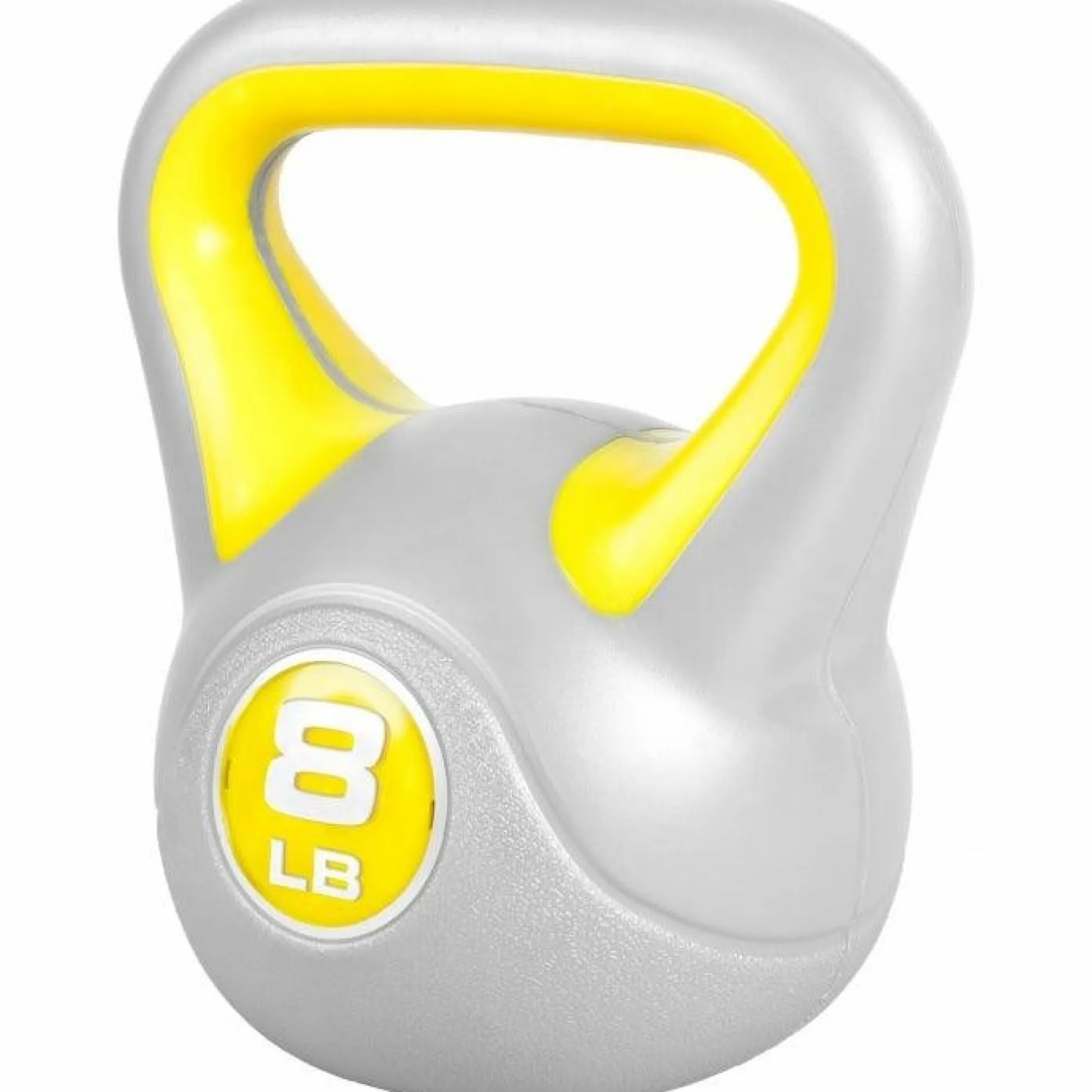Gorilla Sports Kettlebell Stylish - 5 - 45 Pfund, Zement, Kunststoffabdeckung Grau / Dunkelgrün Hot