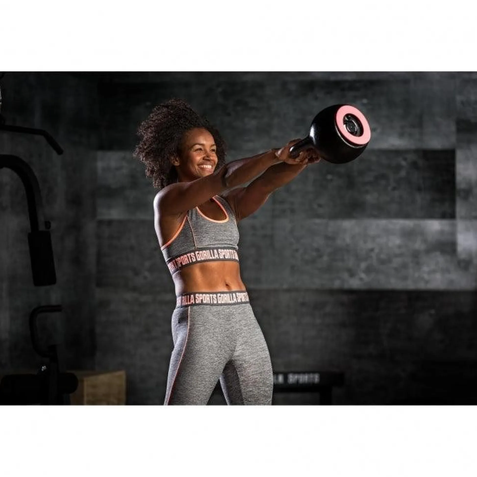 Gorilla Sports Kettlebell verstellbar 8 - 16 kg Schwarz / Rot Outlet