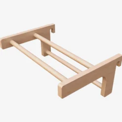 Physionics Klimmzugstange für Sprossenwand abnehmbar Natur Holz Hot