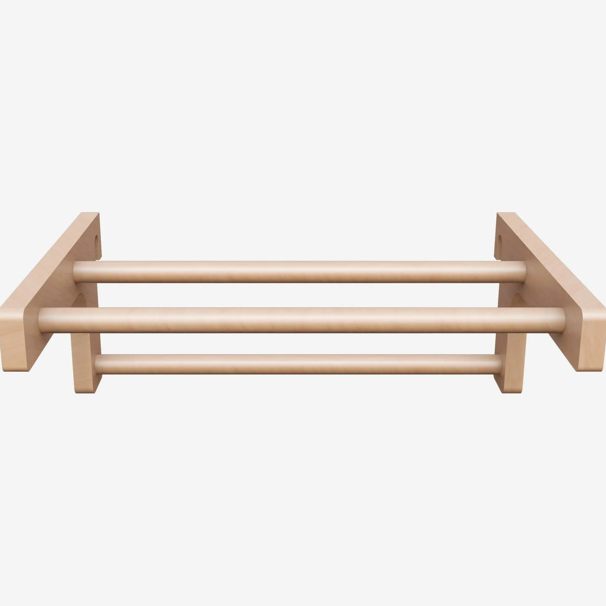 Physionics Klimmzugstange für Sprossenwand abnehmbar Natur Holz Hot
