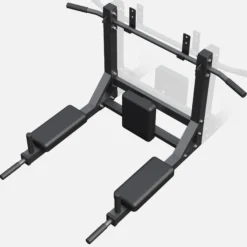 Gorilla Sports Klimmzugstange - 4in1 inkl, Dip Barren - Wandmontage Schwarz Outlet