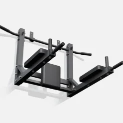 Gorilla Sports Klimmzugstange - 4in1 inkl, Dip Barren - Wandmontage Schwarz Outlet