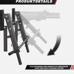Gorilla Sports Klimmzugstange - 4in1 klappbar Schwarz Hot