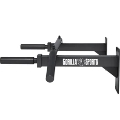 Gorilla Sports Klimmzugstange Set inkl, Resistance Band Weiss / Rot