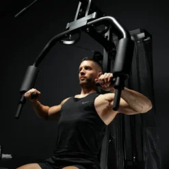 Gorilla Sports Kraftstation Home Gym inkl, Steckgewichte Schwarz Discount
