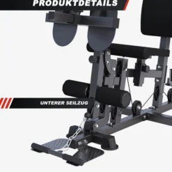 Gorilla Sports Kraftstation Home Gym inkl, Steckgewichte Schwarz Discount